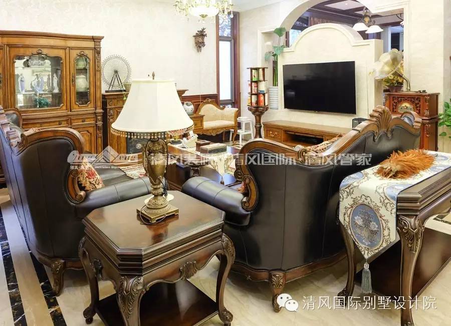 实拍清风装饰，美式古典样板房，体味得体有度的优雅
