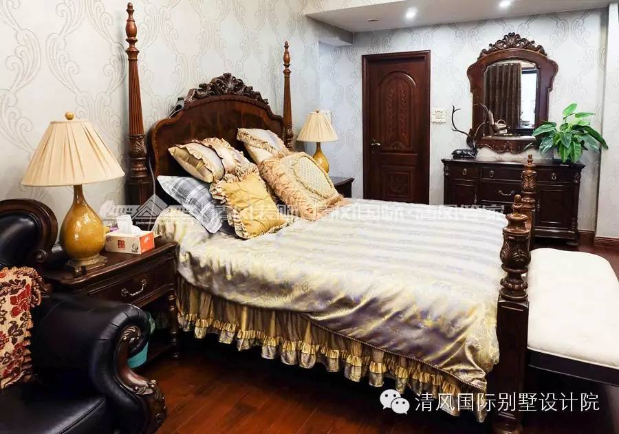 实拍清风装饰，美式古典样板房，体味得体有度的优雅