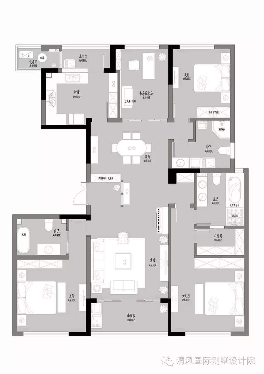 新中式家装设计，在温雅含蓄中，修身养性。