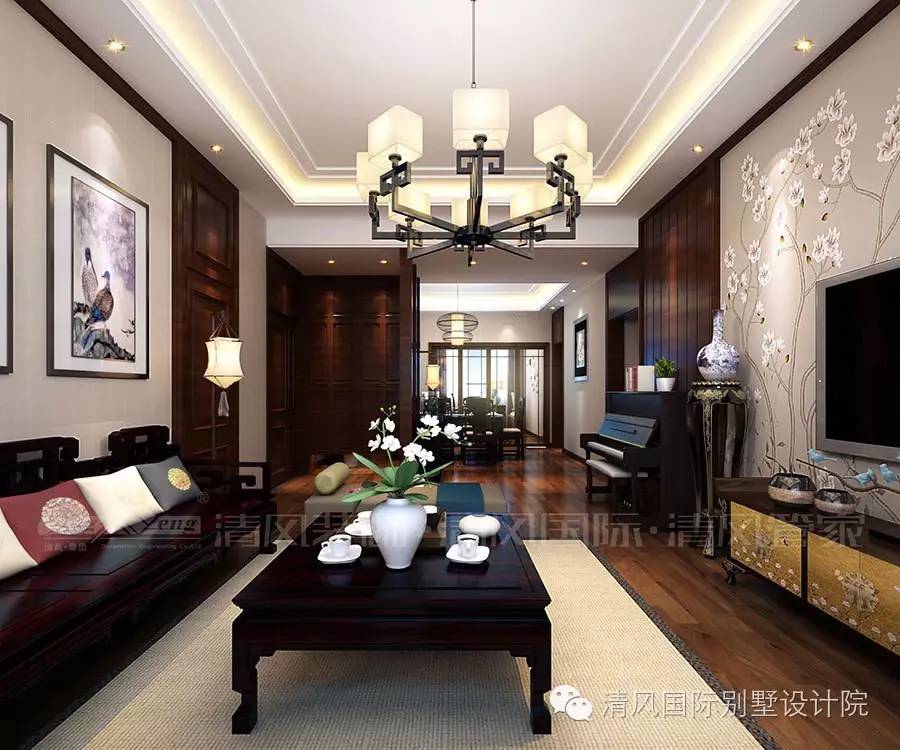 新中式家装设计，在温雅含蓄中，修身养性。