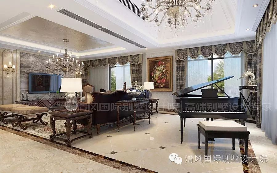 用美式家装强大的包容性，表现生活中的优雅、随性。