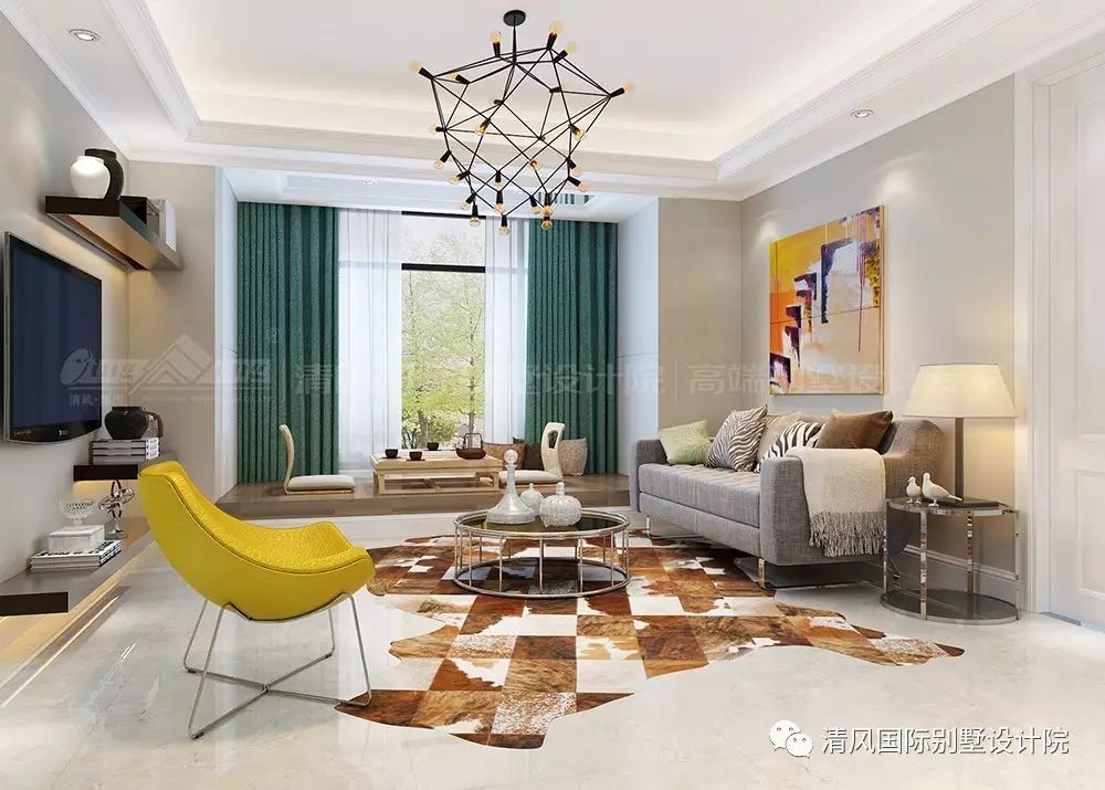 赏·析 | 巧用色彩，让极简北欧风更加明媚。