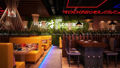 绝对牛火锅店装修