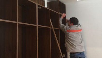 狮山御园安装阶段