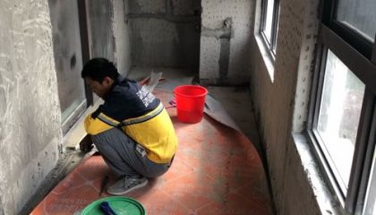 旭辉壹号院油漆阶段