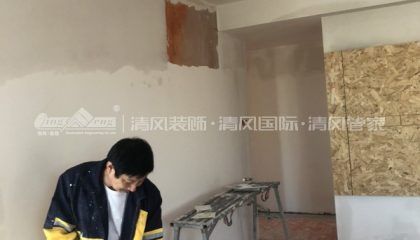 枫情水岸油漆阶段