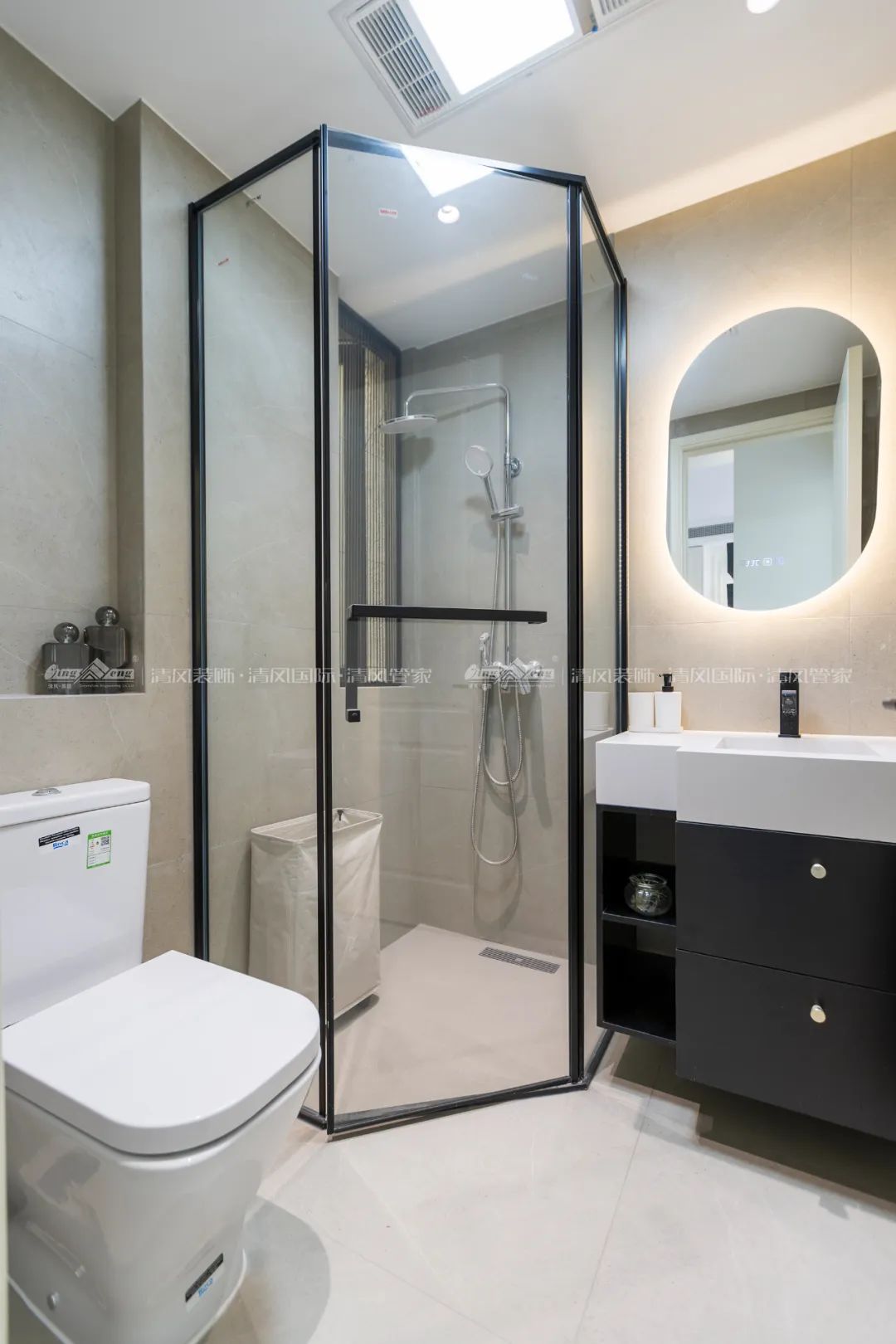 赏·析|300㎡轻法混搭风，时尚温馨感拉满！