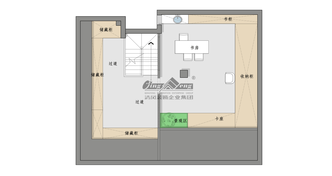 赏·析|300㎡轻法混搭风，时尚温馨感拉满！