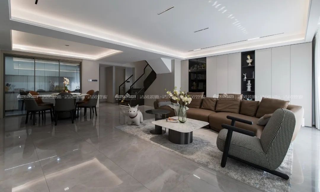 赏·析|180㎡现代简约，探索家的生活轨迹