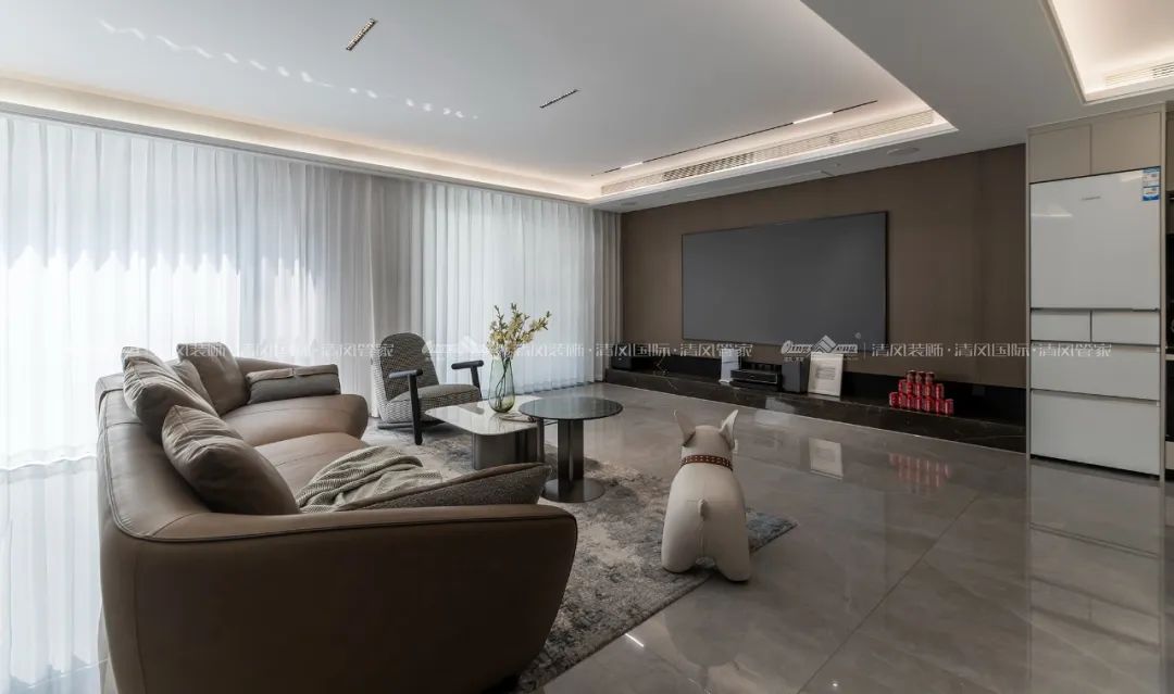 赏·析|180㎡现代简约，探索家的生活轨迹