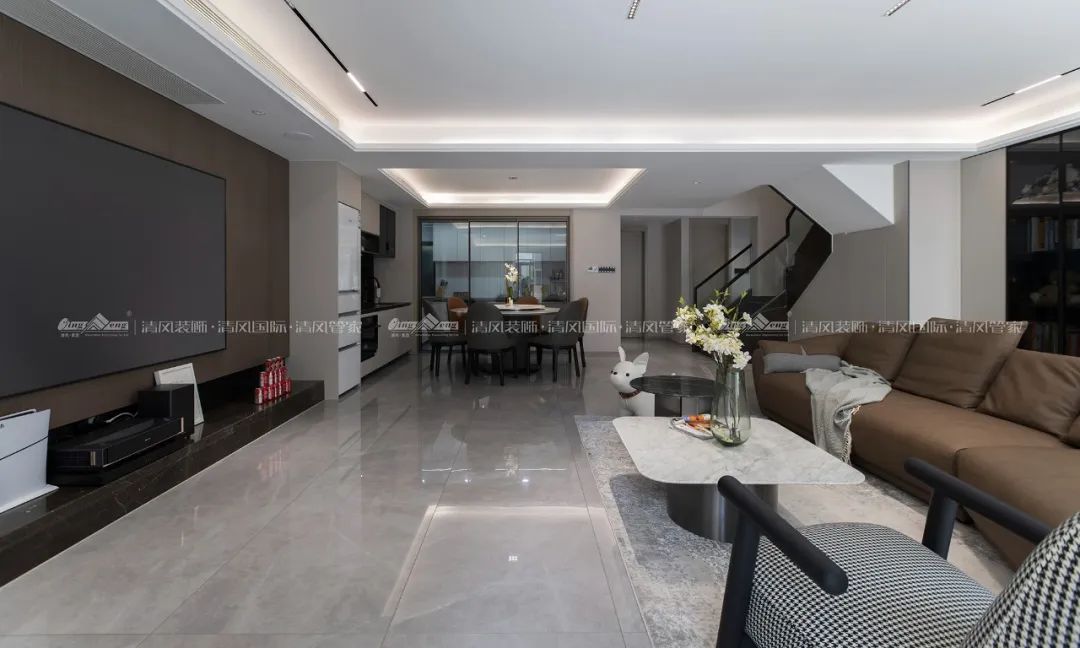 赏·析|180㎡现代简约，探索家的生活轨迹