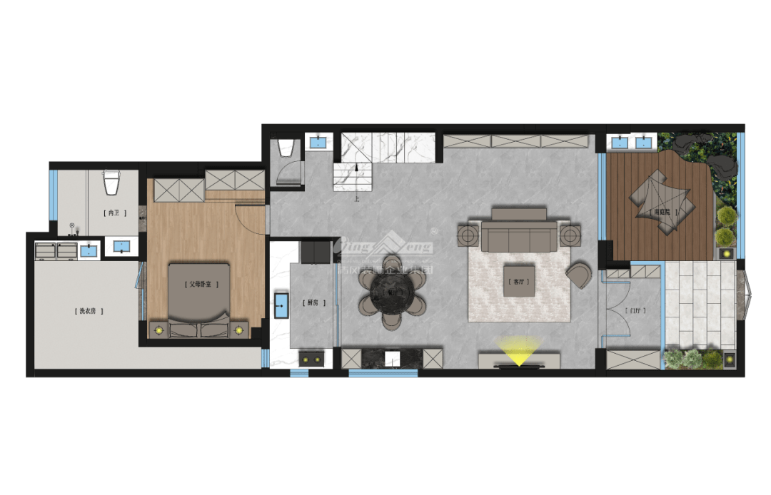 赏·析|180㎡现代简约，探索家的生活轨迹