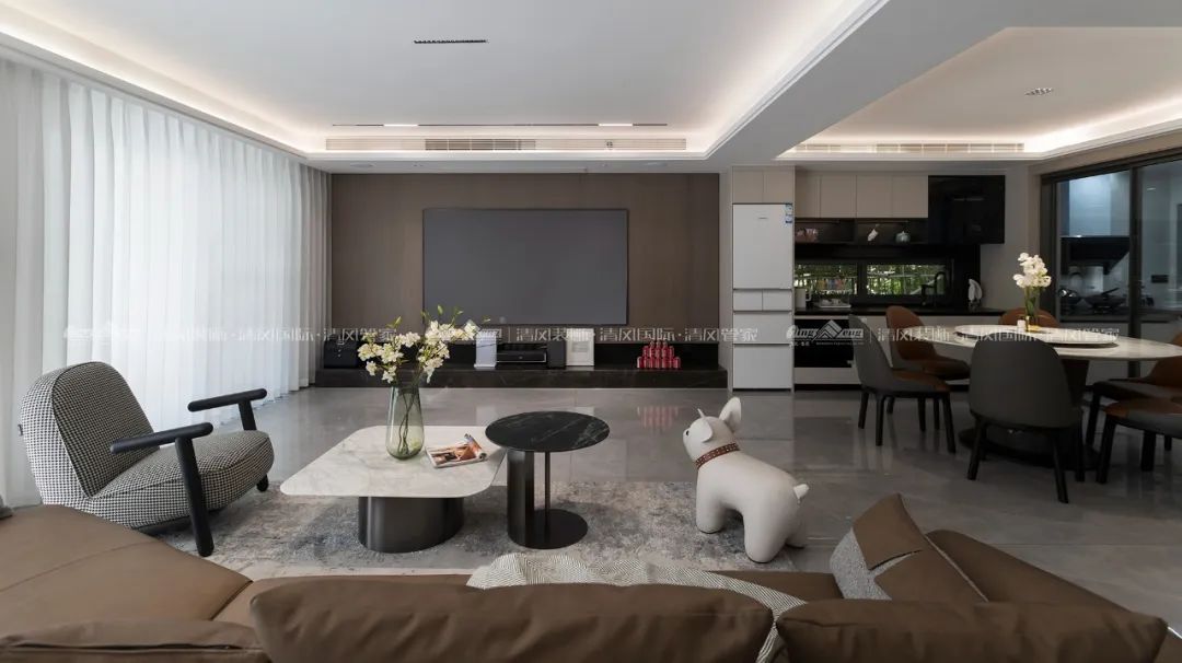 赏·析|180㎡现代简约，探索家的生活轨迹