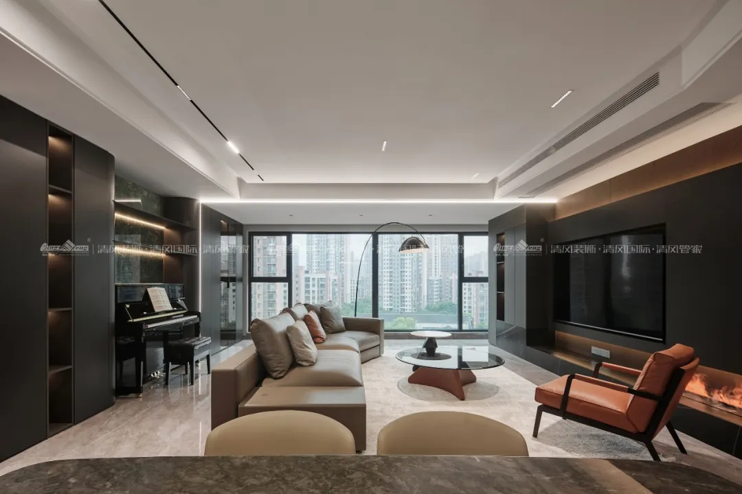 赏·析|180㎡现代简约，探索家的生活轨迹