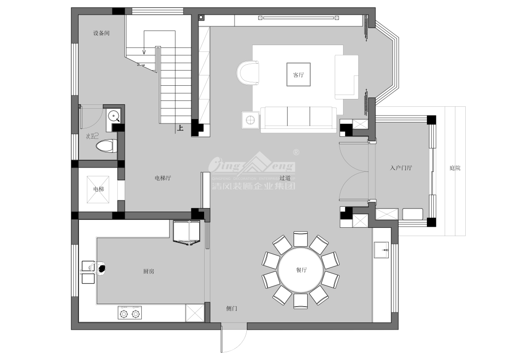 赏·析|420㎡现代简约，家是自然的延伸