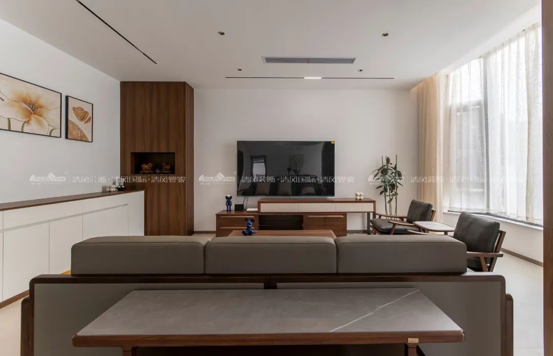 赏·析|420㎡现代简约，家是自然的延伸