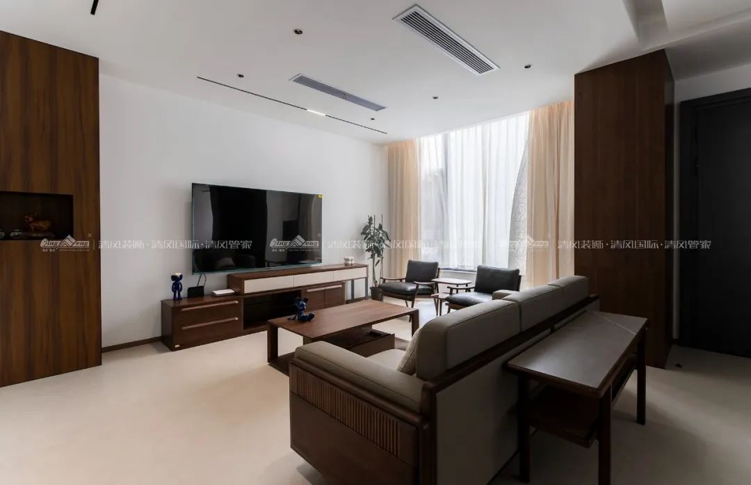 赏·析|420㎡现代简约，家是自然的延伸